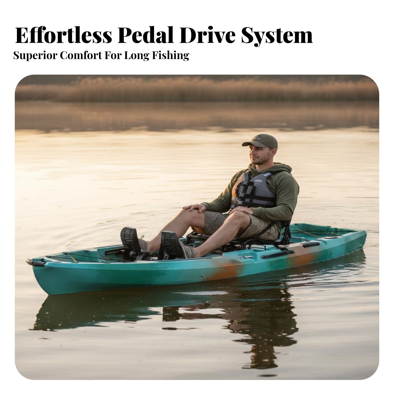 Bateau de pêche à pédales plia - Fishing Kayak Sit On Top avis et prix